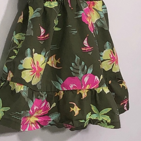 CARTER'S tropical marine floral dress 12 mon - Picture 5 of 8